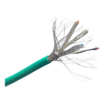 CAT6 SSTP geschirmtes, gestreiftes Kupfer-Ethernet-Kabel mit Daten 10g / 500MHz